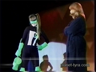 Green Latern and Mom, On stage at San Diego Comic Con 1998